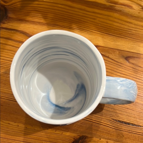 Anthropologie Blue and White Marble Mug - Picture 2 of 3